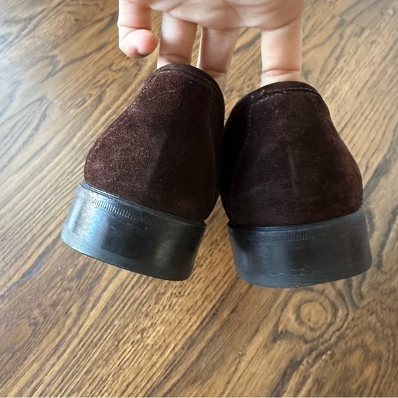 Gucci Horsebit Chocolate Brown suede Loafers Men's US 9.5 GUCCI SHOES 015938 - Picture 5 of 13